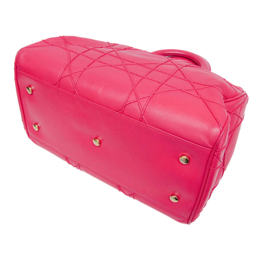 CHRISTIAN DIOR Pink Leather Shoulder Bag - Picture 2 of 16